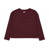 Denim Day Girls Boxy Tee-Burgundy