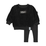 Velour Boys Set-Black