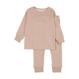 Velour Lounge Set-Pink Stripe