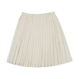 Knife Pleated Skirt-Cream