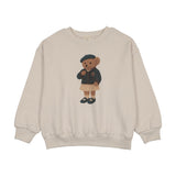 Bear Sweatshirt Girl-Ivory