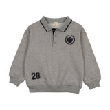 Fan Club Polo Sweatshirt-Light Gray Heather