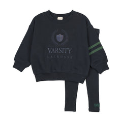 Fan Club Boys Sweatshirt Set Big Logo-Navy