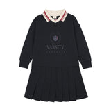 Fan Club Dress-Navy/Green
