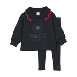 Fan Club Girls Sweatshirt Set-Navy/Navy