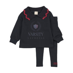 Fan Club Girls Sweatshirt Set-Navy/Navy