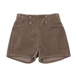Velvet Shorts-Misty Oat