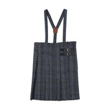 Kilt Suspender Skirt-Multi Plaid