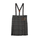 Kilt Suspender Skirt-Antique Plaid