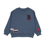 Patch Boy Sweatshirt-Vintage Blue