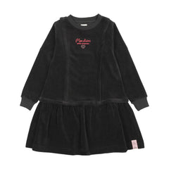 Velour Dress-Black