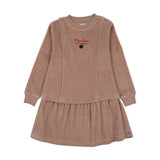 Velour Dress-Dried Rose