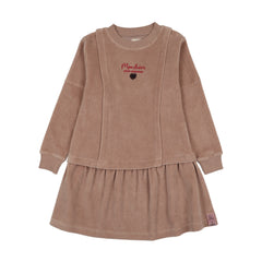 Velour Dress-Dried Rose