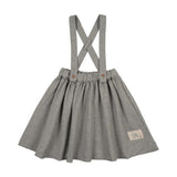 Limited Capsule Suspender Skirt-Light Gray Heather