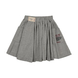 Limited Capsule Circle Skirt-Light Gray Heather