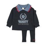 Fan Club Girls Sweatshirt Set-Navy Denim