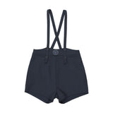 Boys Overall Shorts-Navy