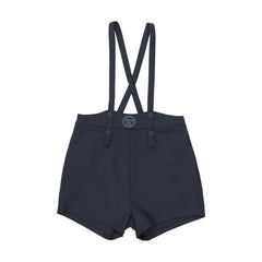 Boys Overall Shorts-Navy
