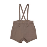 Boys Overall Shorts-Misty Oat Heather