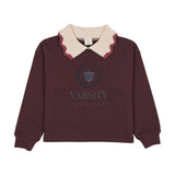 Fan Club Girls Sweatshirt-Plum/Cream