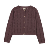 Girls Cardigan-Vintage Purple