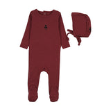 Sweet Campaign Girls Footie Set-Vintage Red
