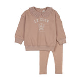 Varsity Crest Girls Sweatshirt Set-Bud Pink
