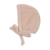 Pitter Patter Bonnet-Pink Stripe
