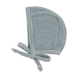 Pitter Patter Bonnet-Blue Stripe