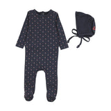 Sweet Campaign Girls Footie Set-Navy