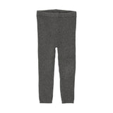 Knit Leggings-Heather Grey