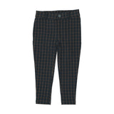 Plaid Pants-Window Plaid/Deep Teal