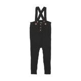 Toddler Rib Knit Overall-Black