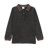 Stitch Studio Polo Ls-Off Black