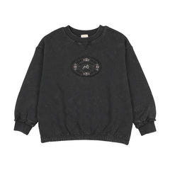 Stitch Studio Girls Sweatshirt-Off Black
