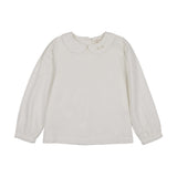 Girls Collared Blouse-Cream