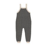 Heirloom Knits Knit Overalls-Black/Cream/Print