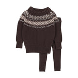 Heirloom Knits Toddler Boy Set-Chocolate Brown