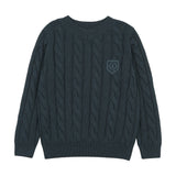 Chunky V Neck Sweater-Deep Teal