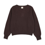 Girls Sweater-Chocolate Brown