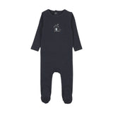 Sweet Campaign Boys Embroidered Footie-Navy