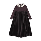 Embroidered Collar Maxi-Eggplant