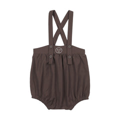Boys Romper-Chocolate Brown