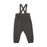 Boys Long Romper-Mid Grey