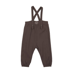 Boys Long Romper-Chocolate Brown