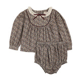 Home Garden Toddler Girls Set-Oxford Tan Print
