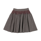 Plaid Edition Girls Skirt-Soft Grey Plaid