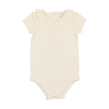 Ruffle Onesie - Cream