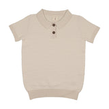 Multi Knit Polo-Wheat