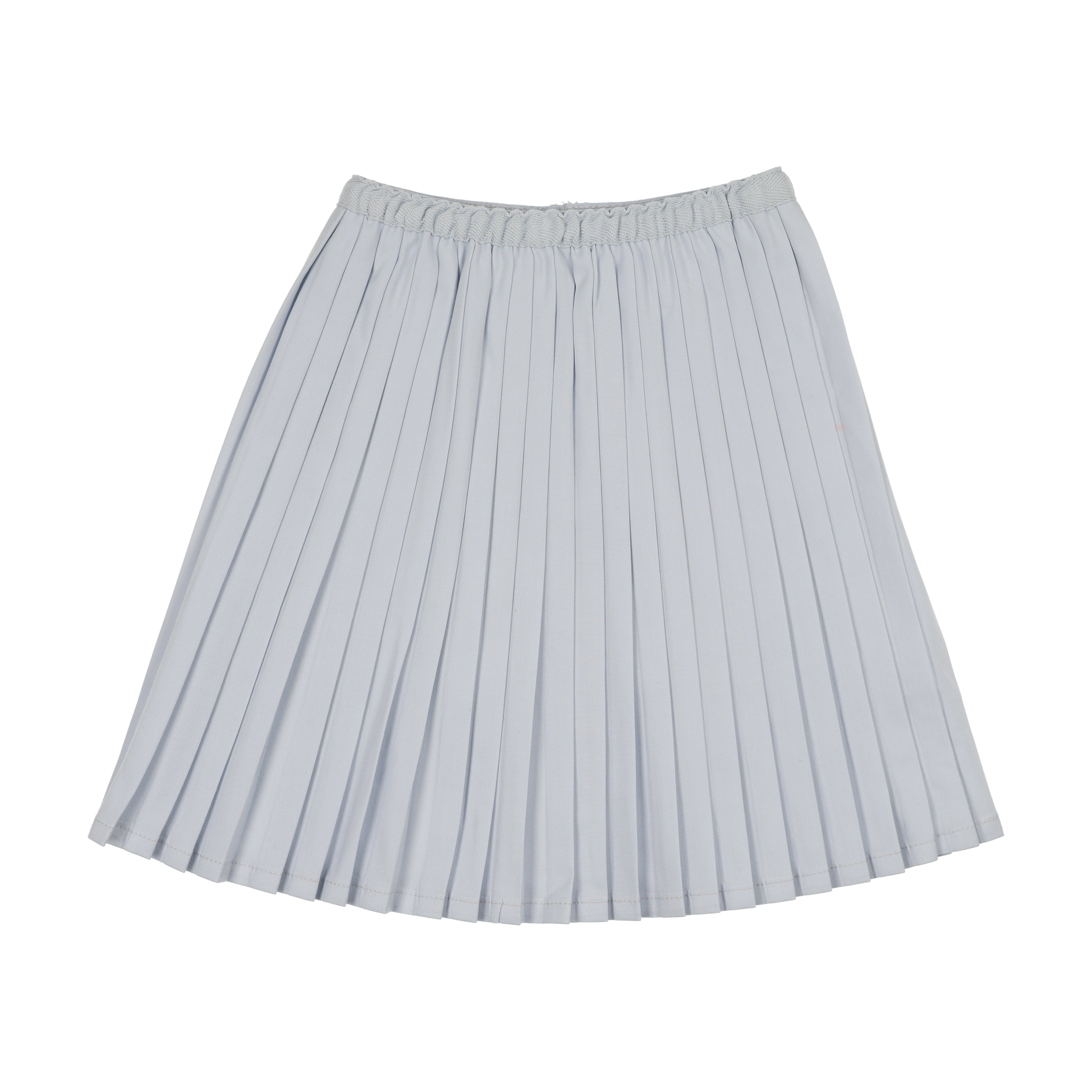 Knife Pleated Skirt-Clear Blue